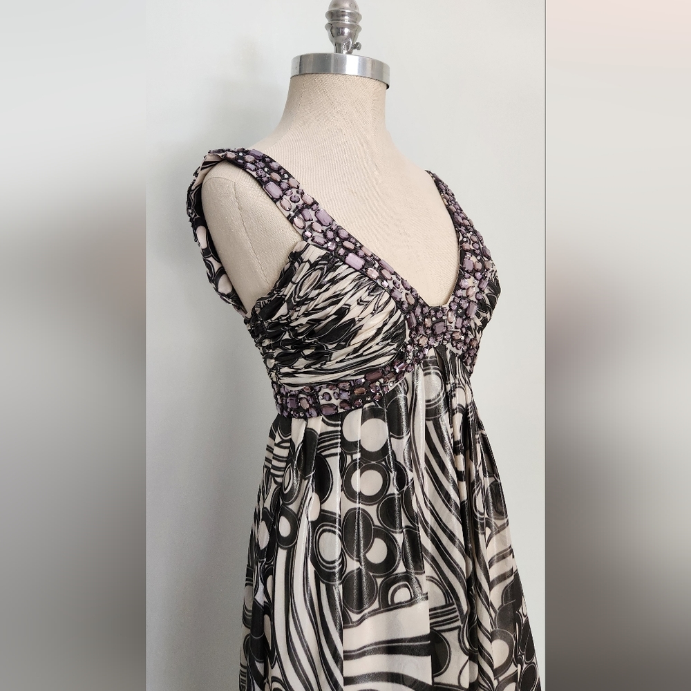 Sue Wong Beaded Cocktail Dress - Size 4 - Picture 2 of 12